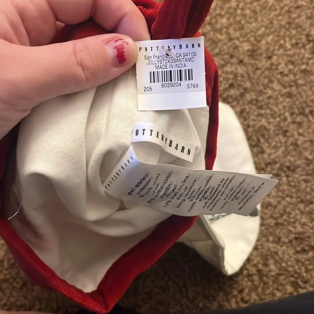 Pottery Barn Vera Stocking